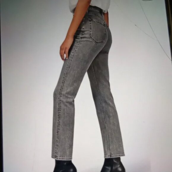 Abercrombie & Fitch Ultra High Rise Ankle Straight Curve Love, Size 28 Women - Picture 2 of 6